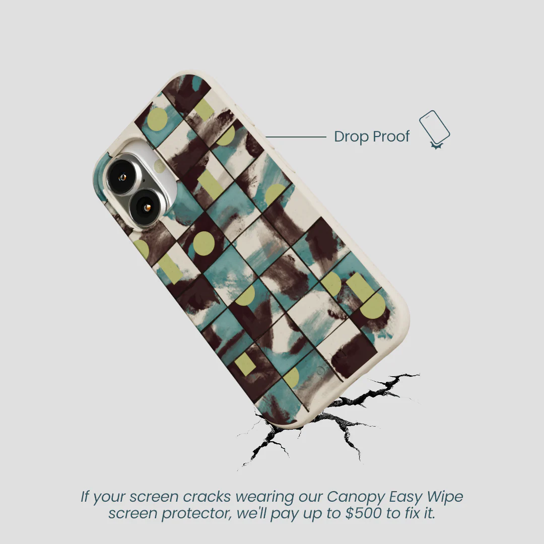 London Fog Mosaic Puzzle iPhone 16 Case - Image 5
