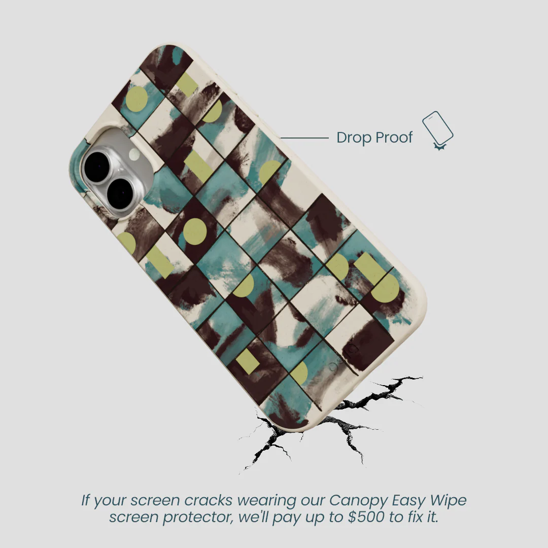 London Fog Mosaic Puzzle iPhone 16 Plus Case - Image 5