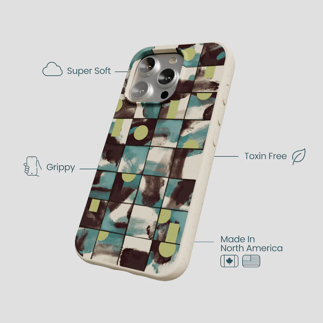 London Fog Mosaic Puzzle iPhone 16 Pro Case - Image 4