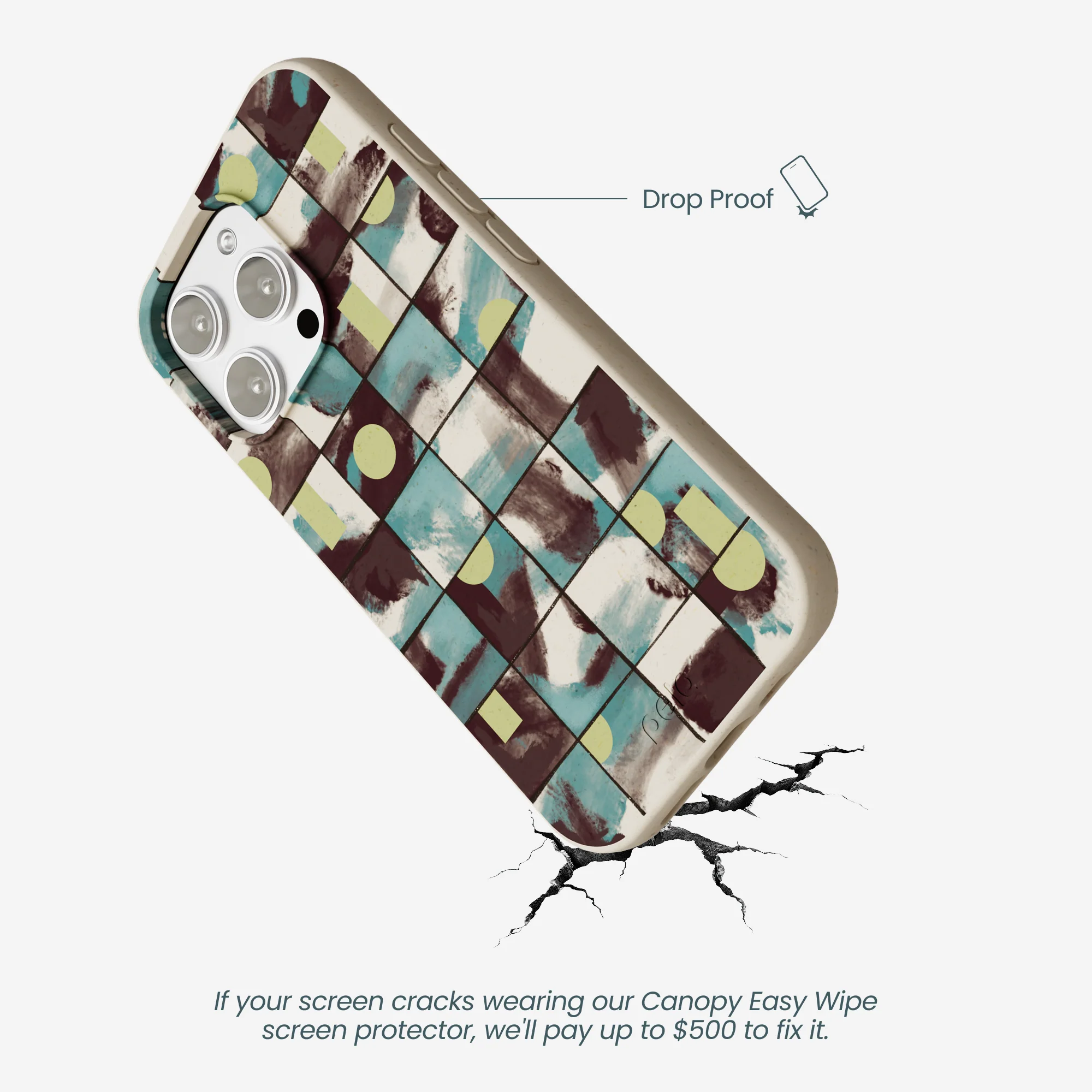 London Fog Mosaic Puzzle iPhone 16 Pro Max Case - Image 5