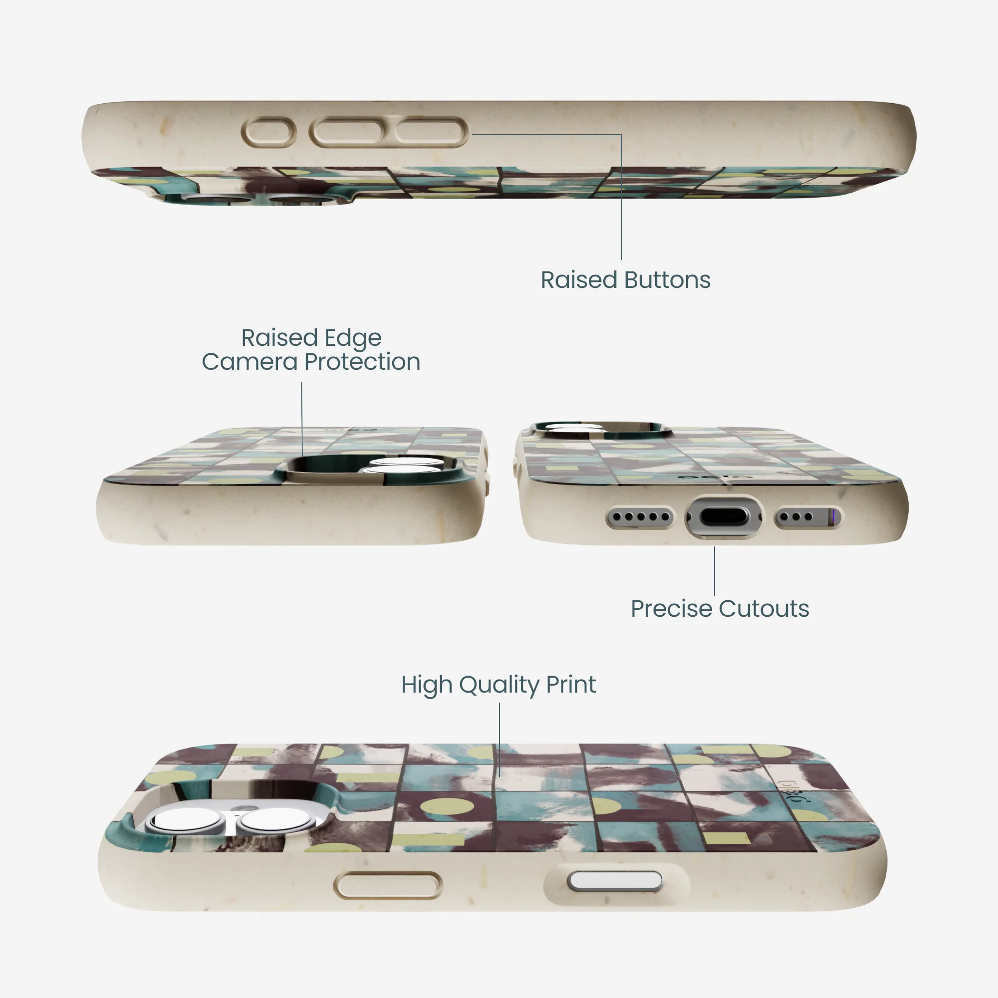 London Fog Mosaic Puzzle iPhone 17 Case - Image 3