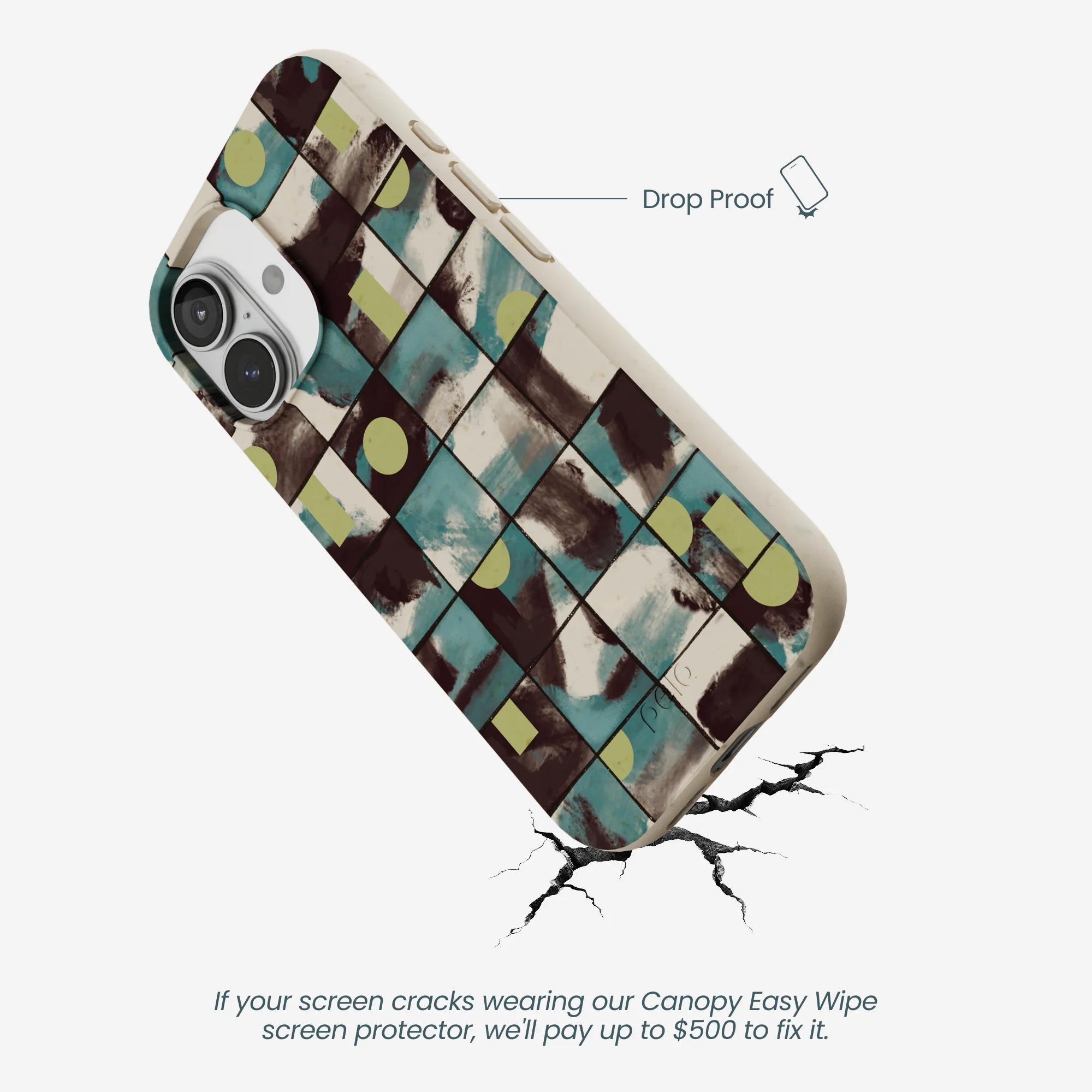 London Fog Mosaic Puzzle iPhone 17 Case - Image 5