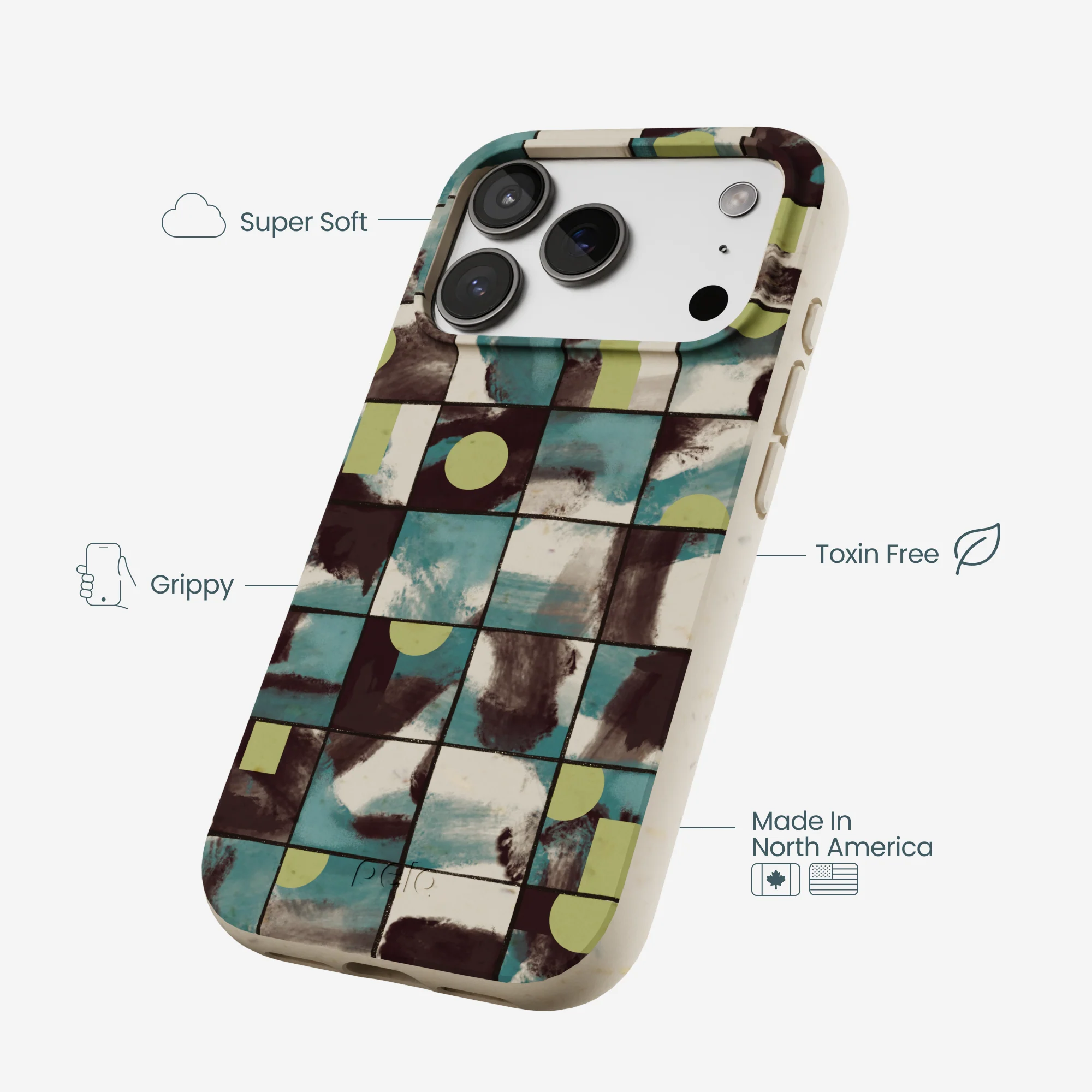 London Fog Mosaic Puzzle iPhone 17 Pro Case - Image 4