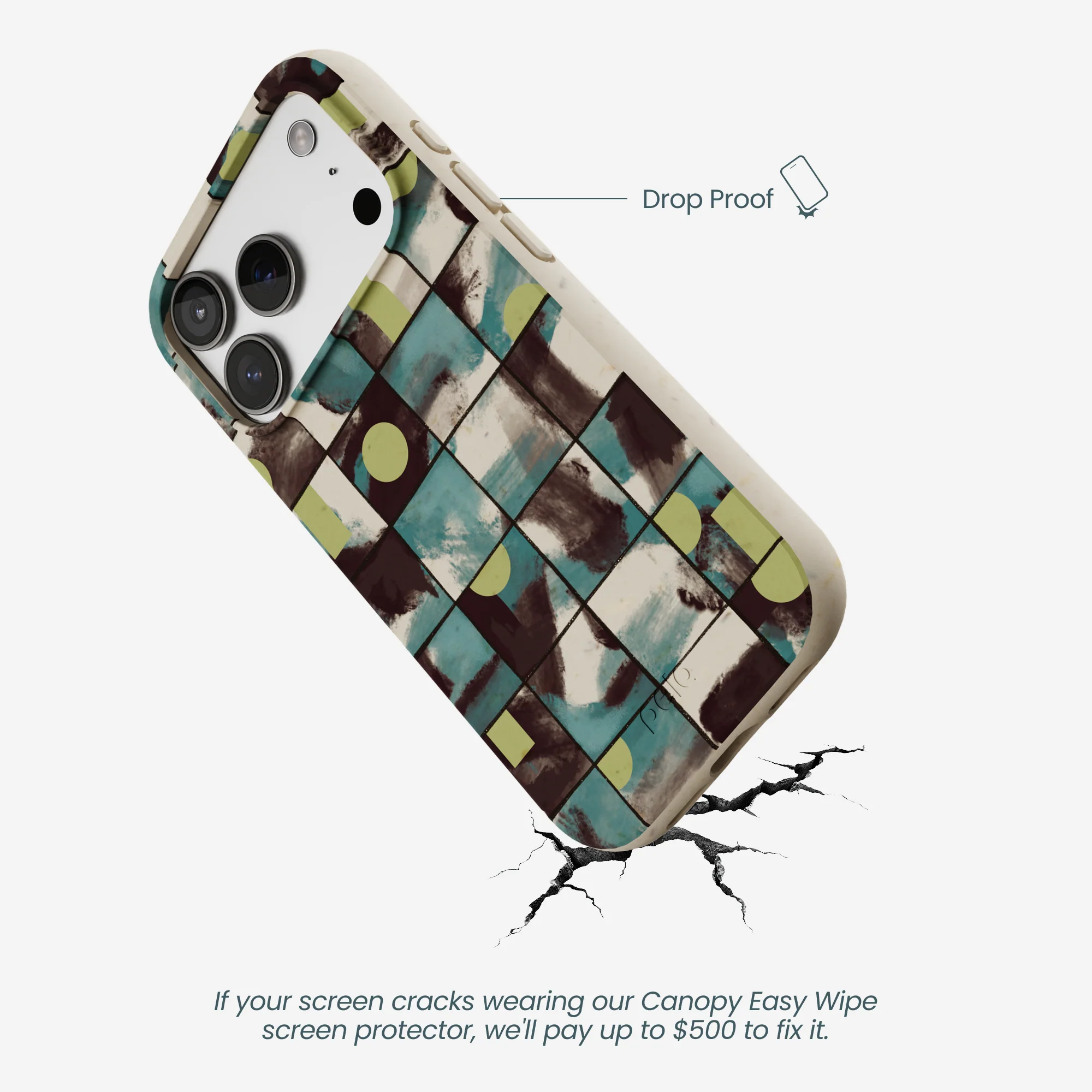 London Fog Mosaic Puzzle iPhone 17 Pro Case - Image 5