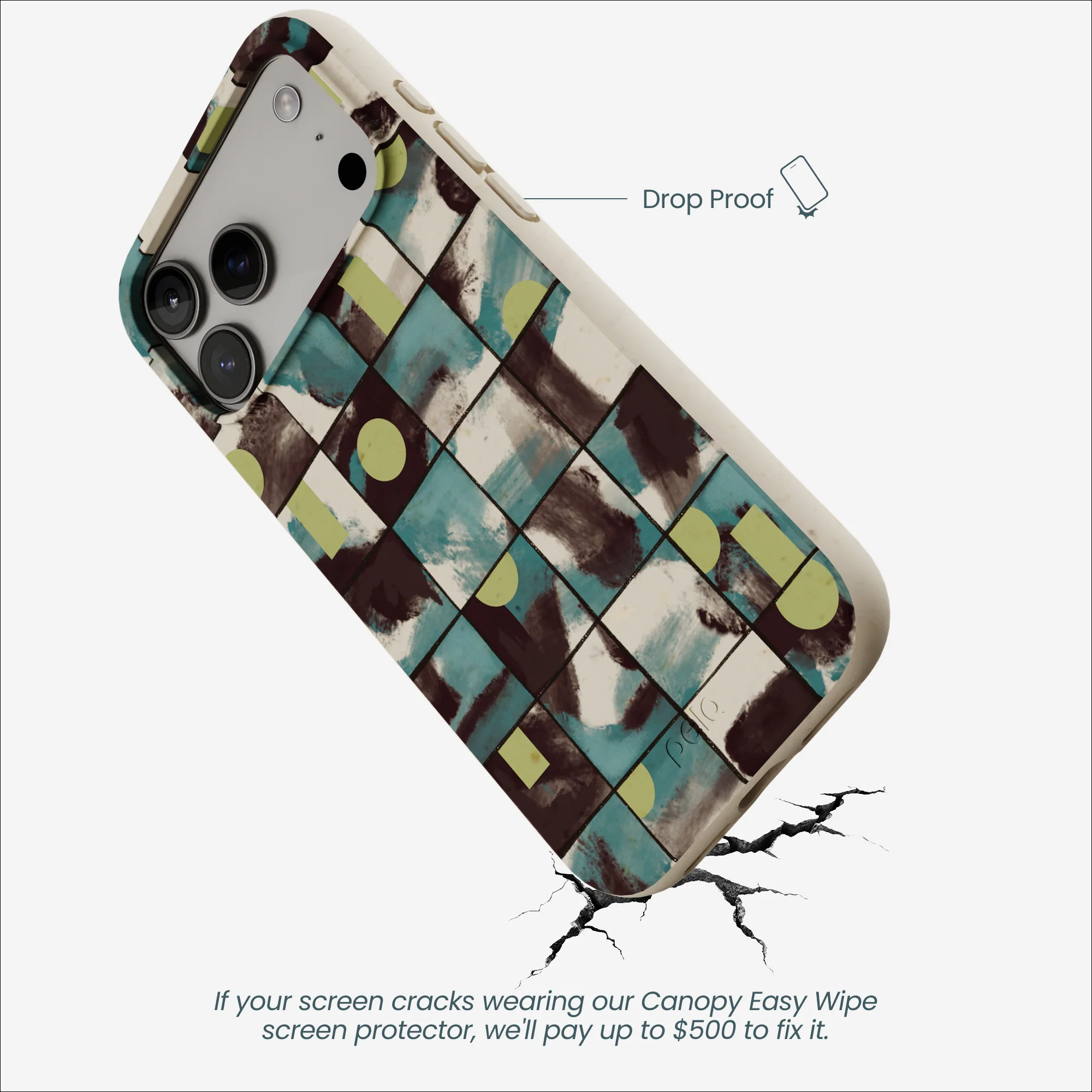 London Fog Mosaic Puzzle iPhone 17 Pro Max Case - Image 5