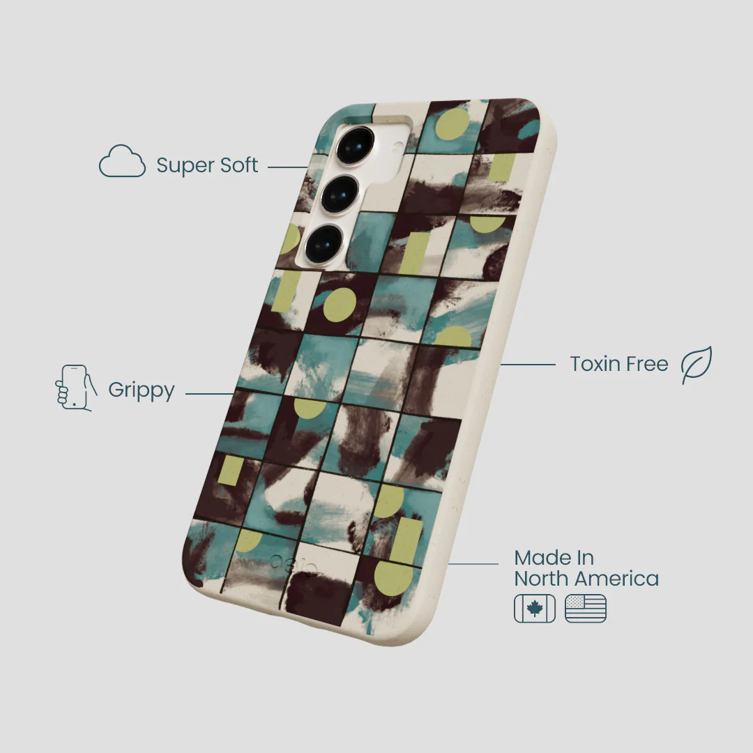 London Fog Mosaic Puzzle Samsung Galaxy S24 Case - Image 4