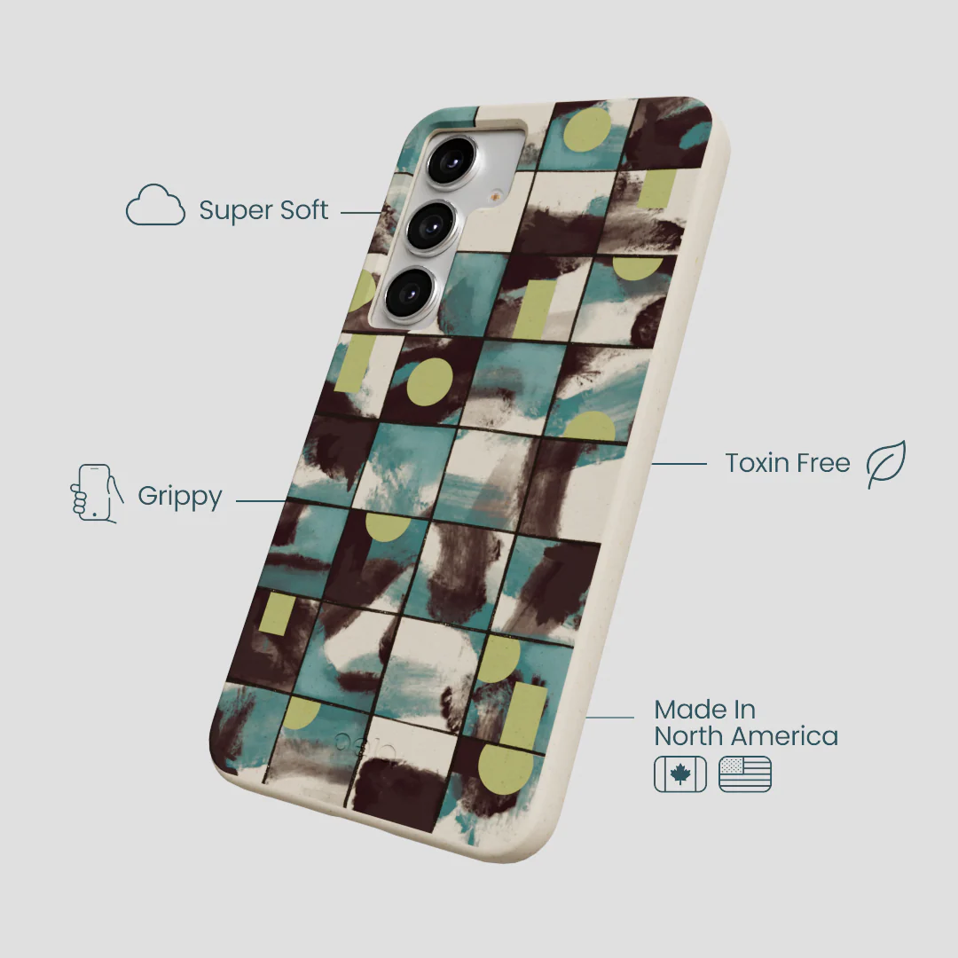 London Fog Mosaic Puzzle Samsung Galaxy S25+(Plus) Case - Image 4