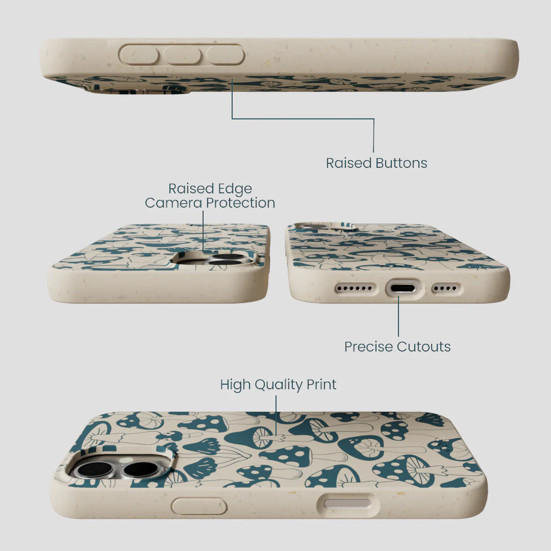 London Fog Mushroom Power iPhone 16 Plus Case - Image 2