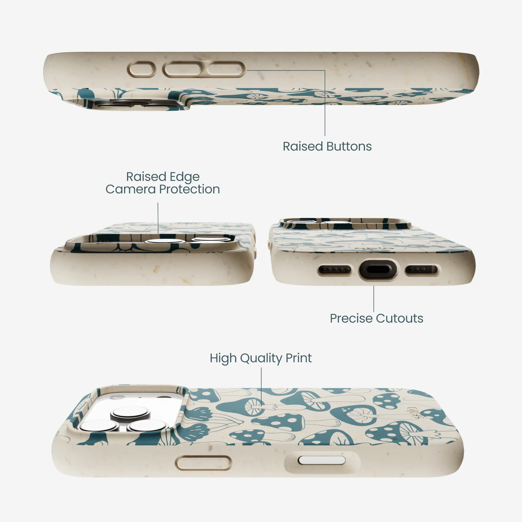 London Fog Mushroom Power iPhone 17 Pro Case - Image 2