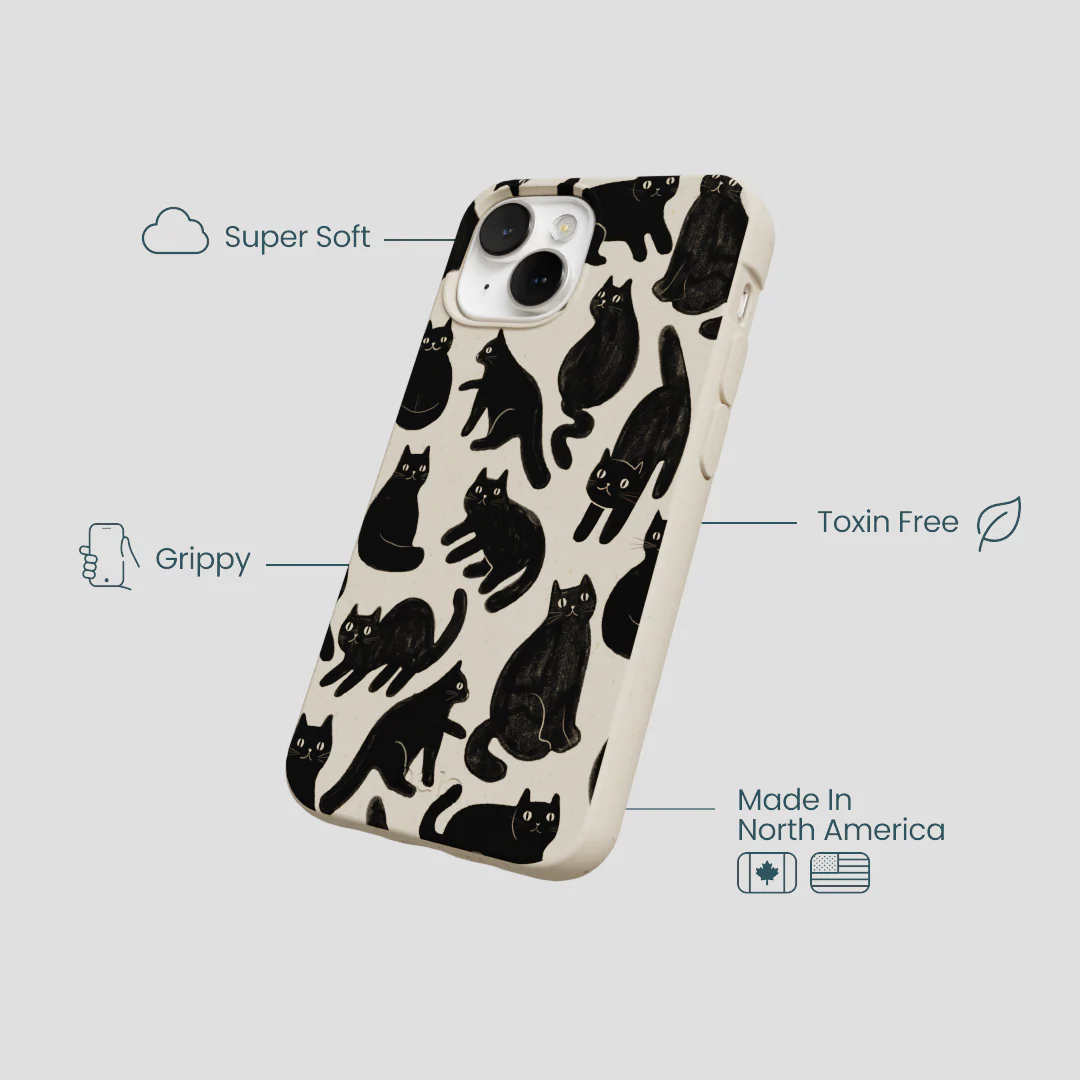 London Fog Night Meowers iPhone 13 Mini Case - Image 4