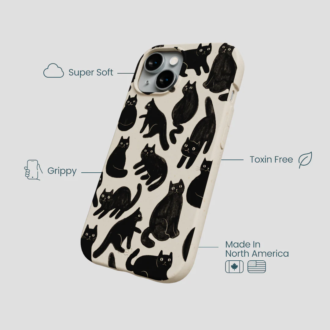 London Fog Night Meowers iPhone 14 Case - Image 4