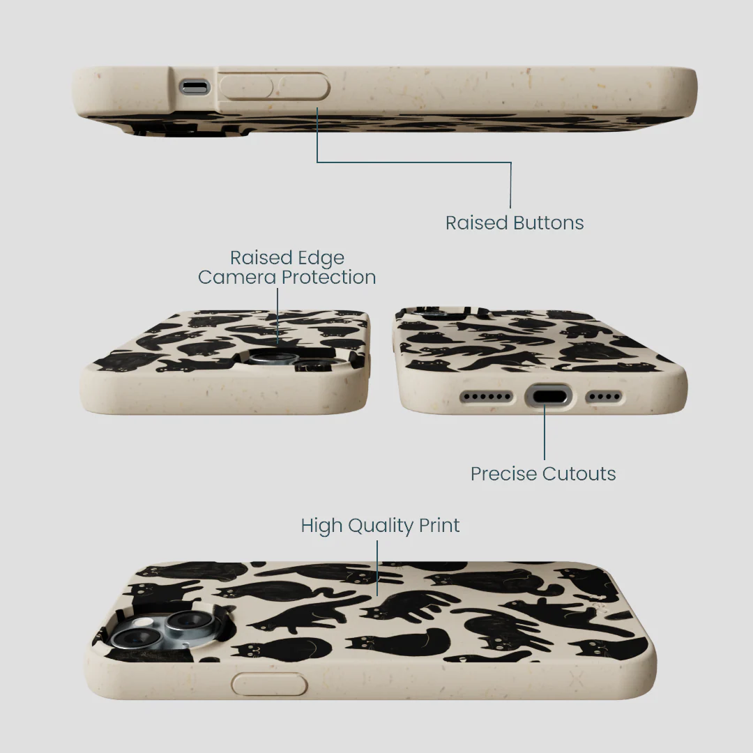 London Fog Night Meowers iPhone 14 Plus Case - Image 3