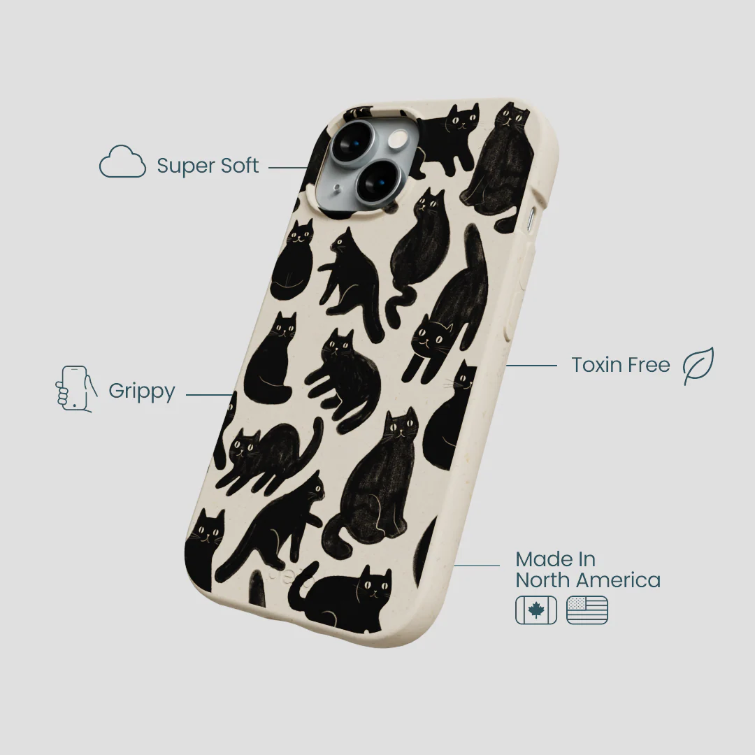 London Fog Night Meowers iPhone 15 Case - Image 4