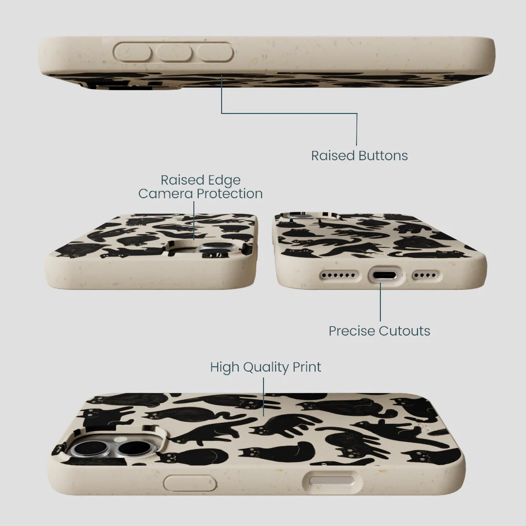 London Fog Night Meowers iPhone 16 Plus Case - Image 3