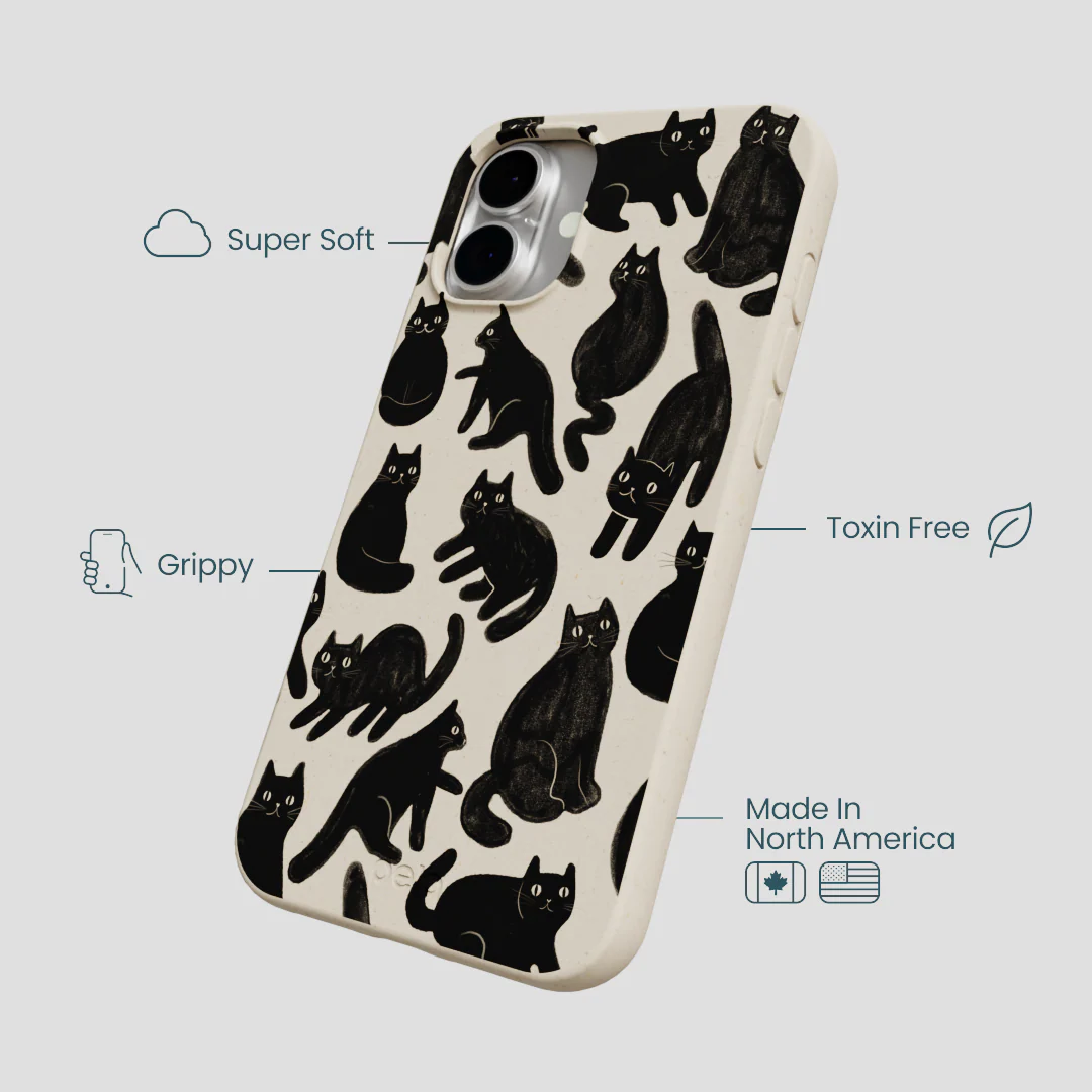 London Fog Night Meowers iPhone 16 Plus Case - Image 4