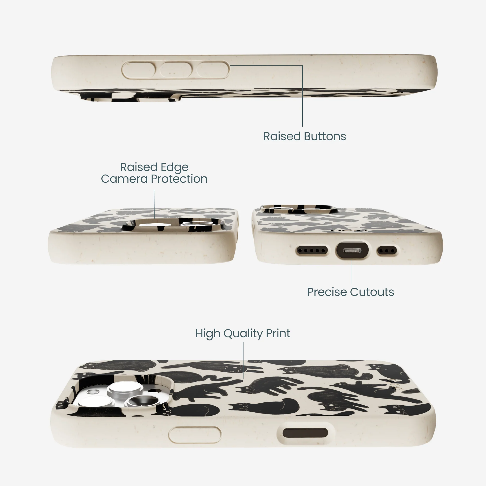 London Fog Night Meowers iPhone 16 Pro Max Case - Image 3