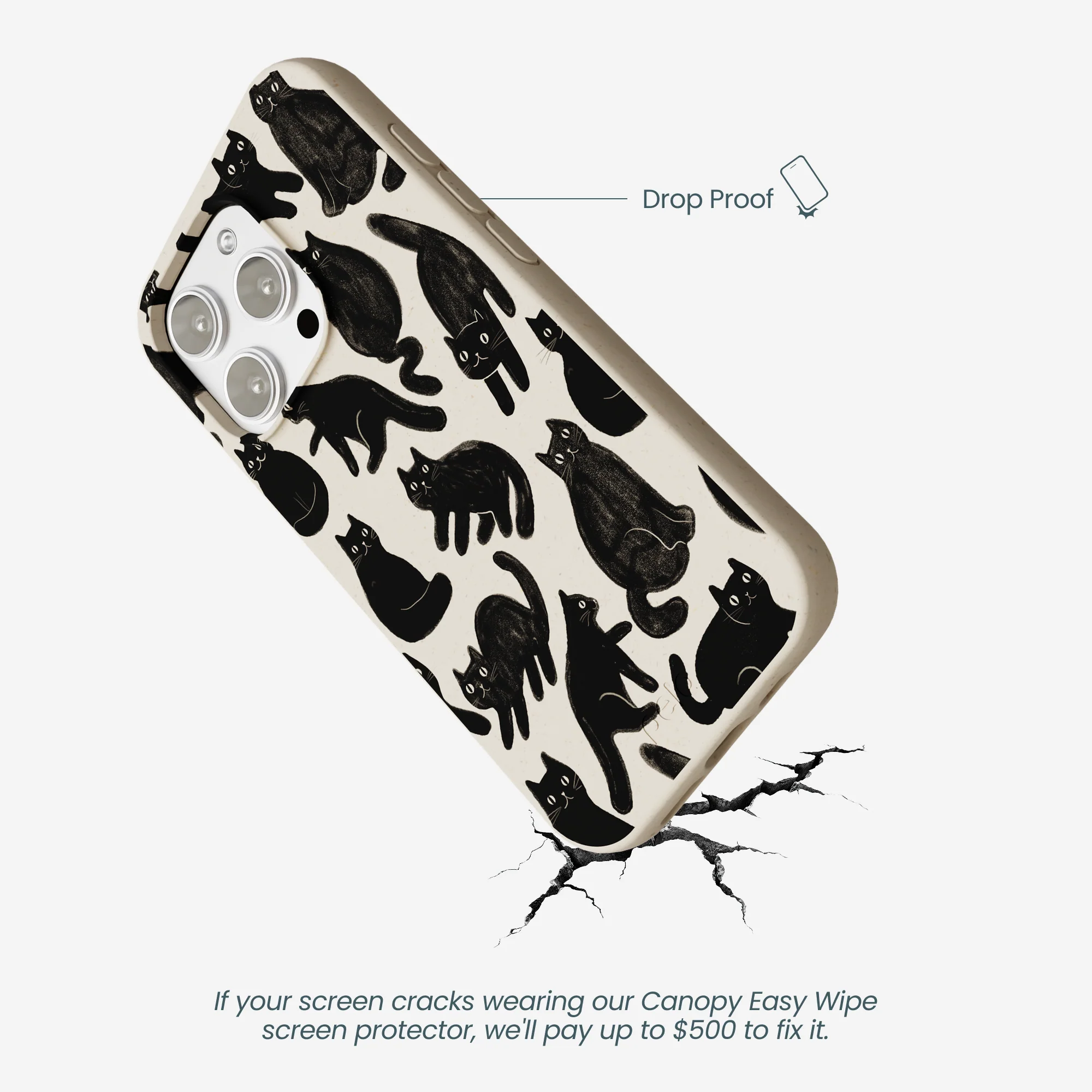 London Fog Night Meowers iPhone 16 Pro Max Case - Image 5