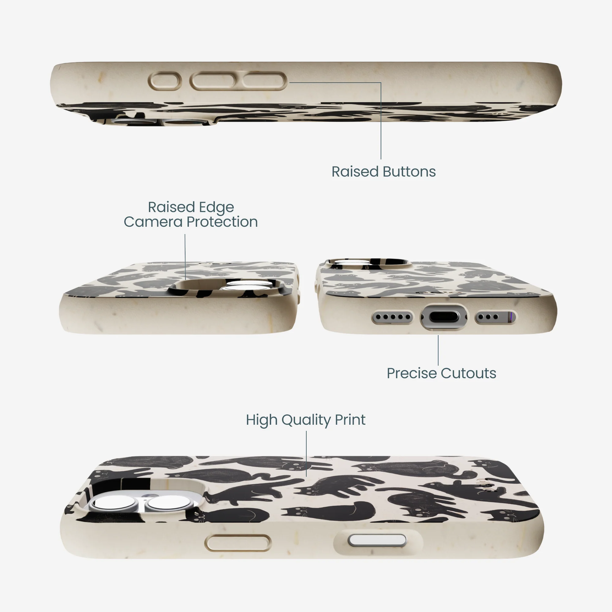London Fog Night Meowers iPhone 17 Case - Image 3