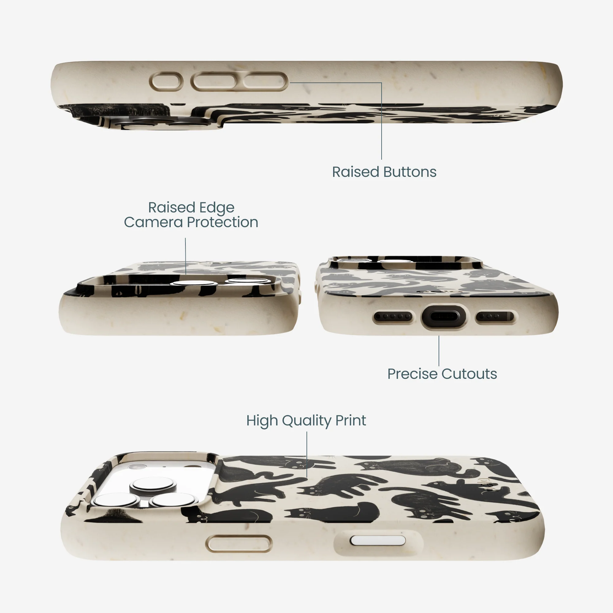 London Fog Night Meowers iPhone 17 Pro Case - Image 3