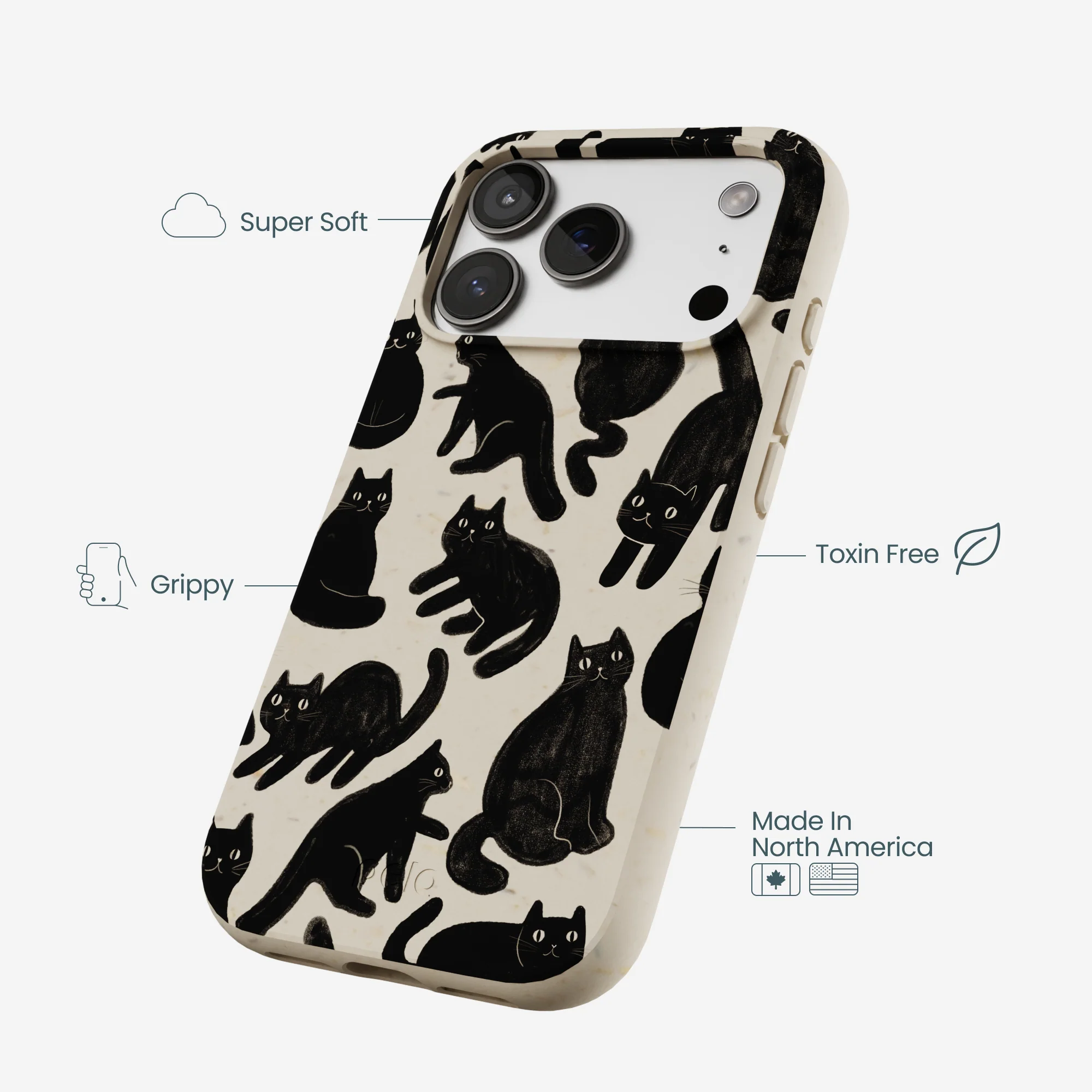 London Fog Night Meowers iPhone 17 Pro Case - Image 4