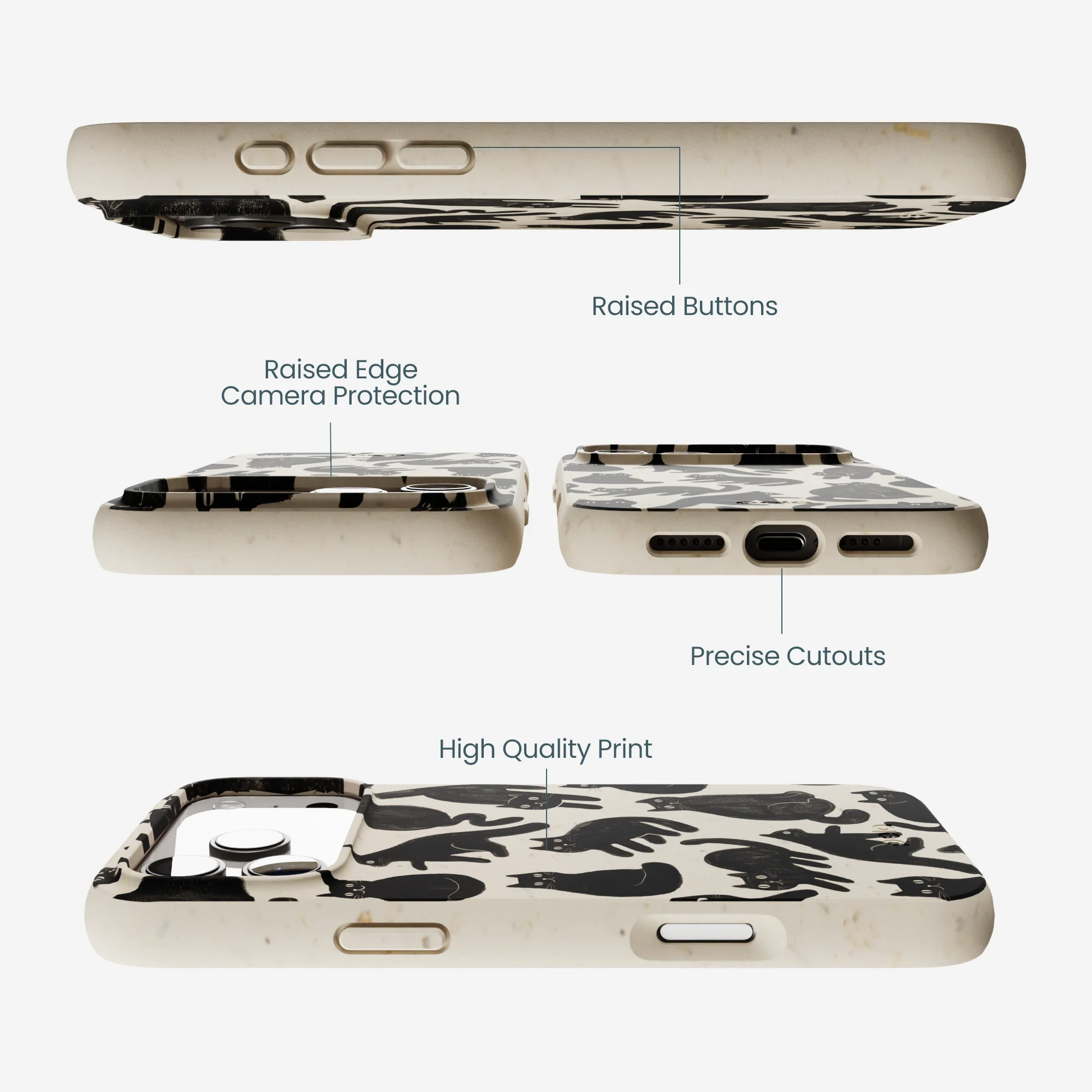 London Fog Night Meowers iPhone 17 Pro Max Case - Image 3