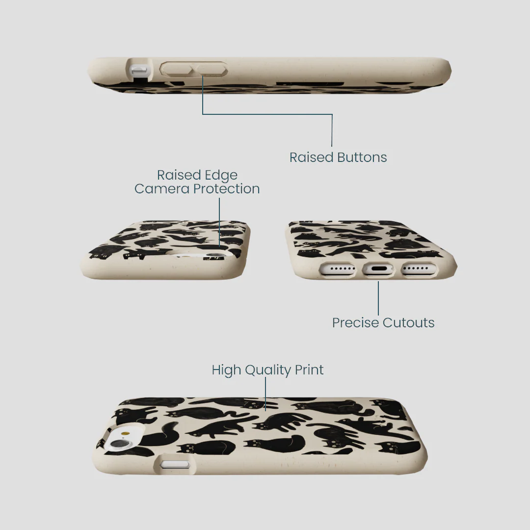 London Fog Night Meowers iPhone 6/6s/7/8/SE Case - Image 3