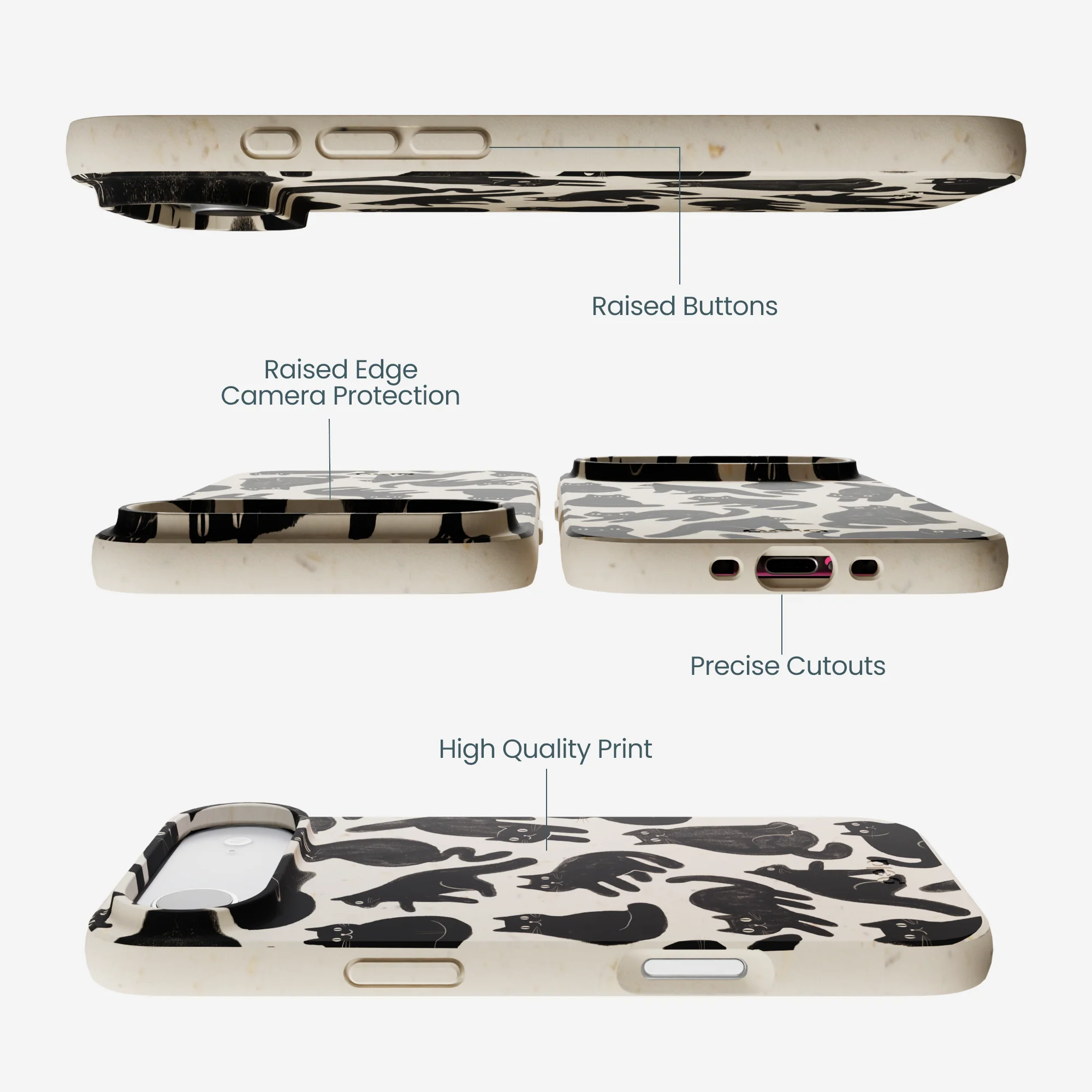 London Fog Night Meowers iPhone Air Case - Image 3