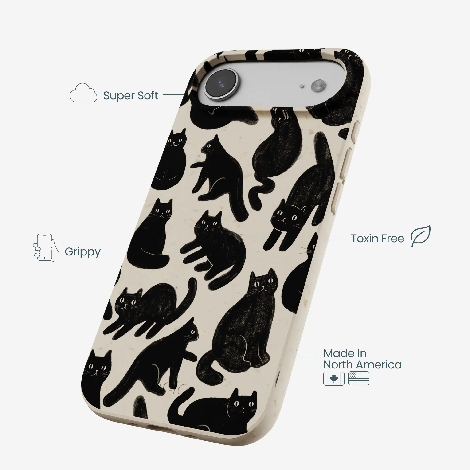 London Fog Night Meowers iPhone Air Case - Image 4