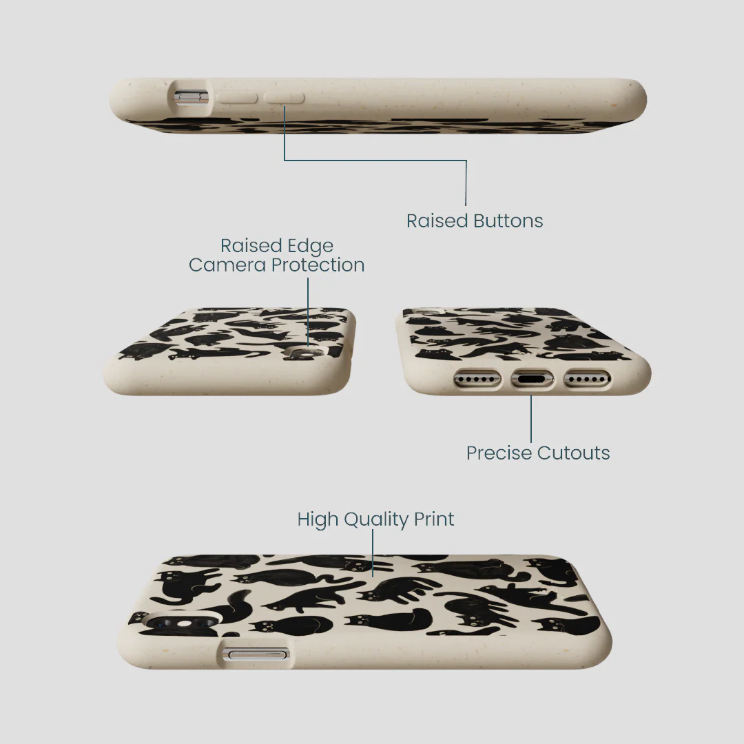 London Fog Night Meowers iPhone XR Case - Image 3