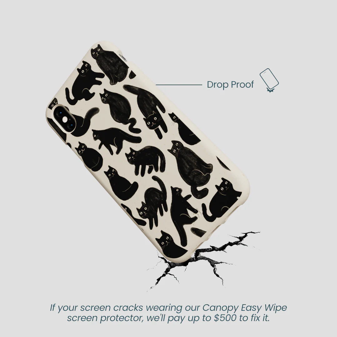 London Fog Night Meowers iPhone XR Case - Image 5