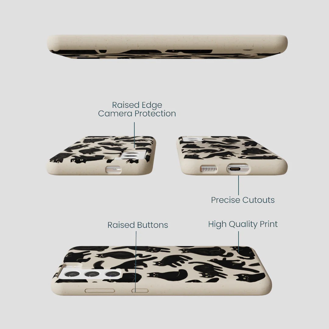 London Fog Night Meowers Samsung Galaxy S22 Case - Image 3