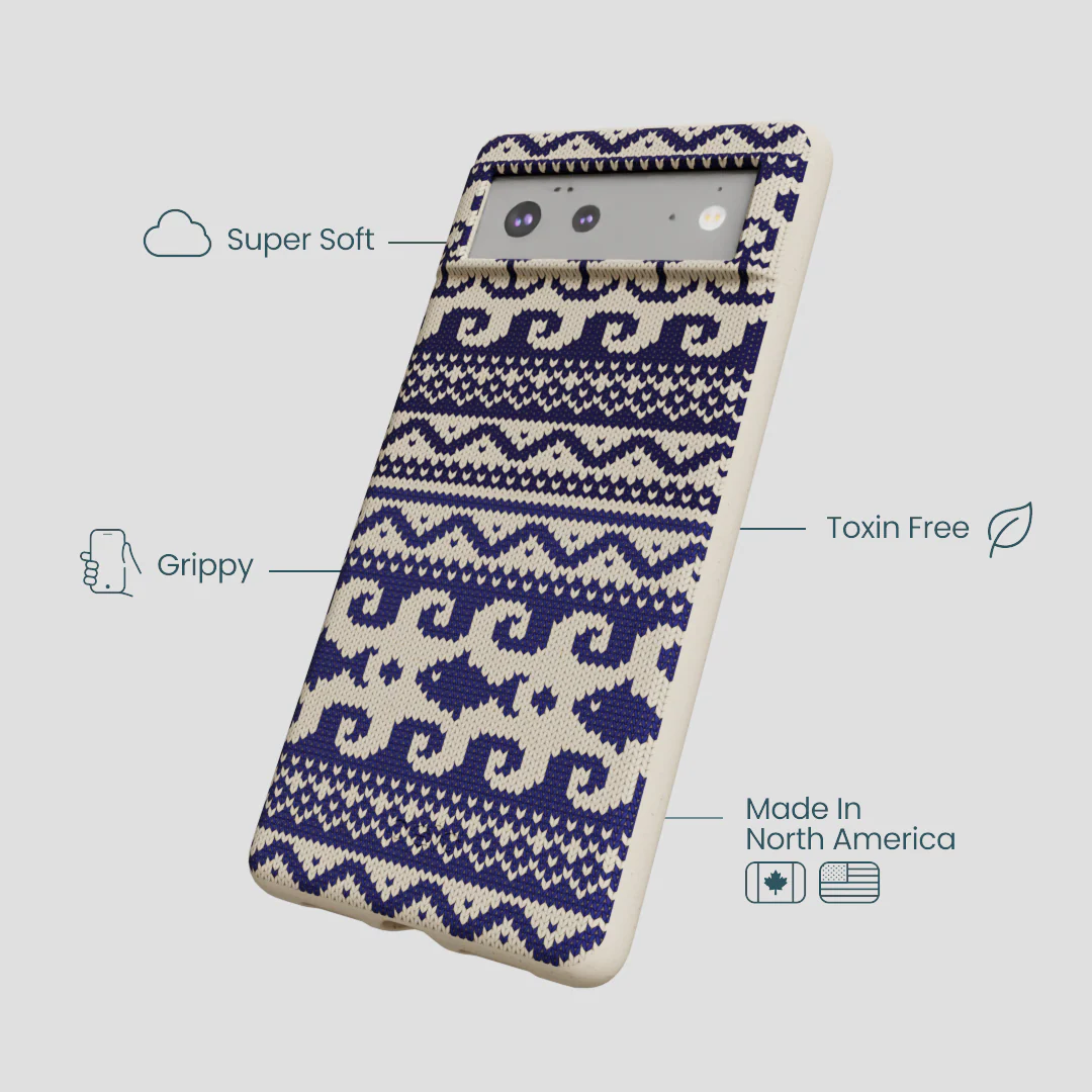 London Fog Ocean Knit Google Pixel 6a Case - Image 4