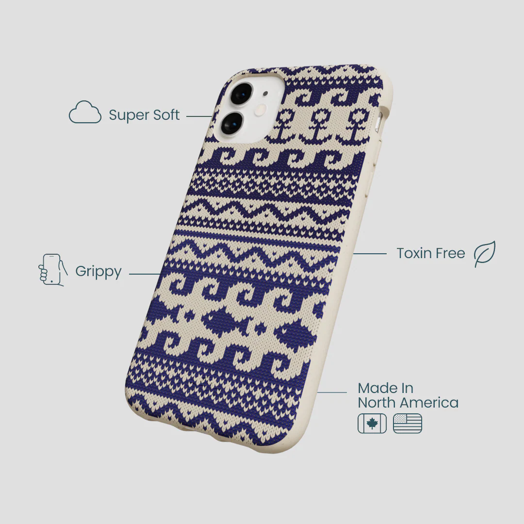 London Fog Ocean Knit iPhone 11 Case - Image 4
