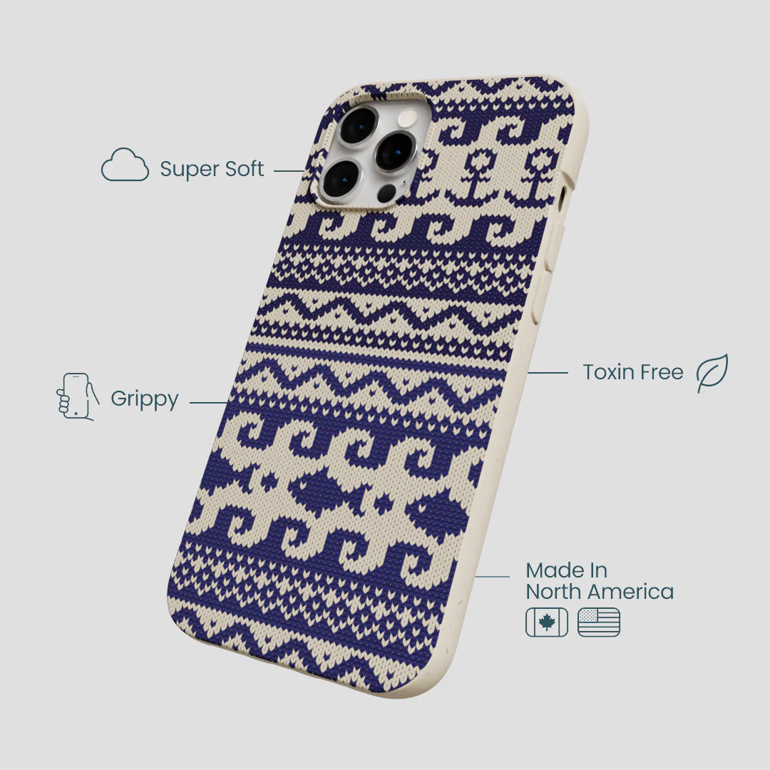 London Fog Ocean Knit iPhone 12 Pro Max Case - Image 4