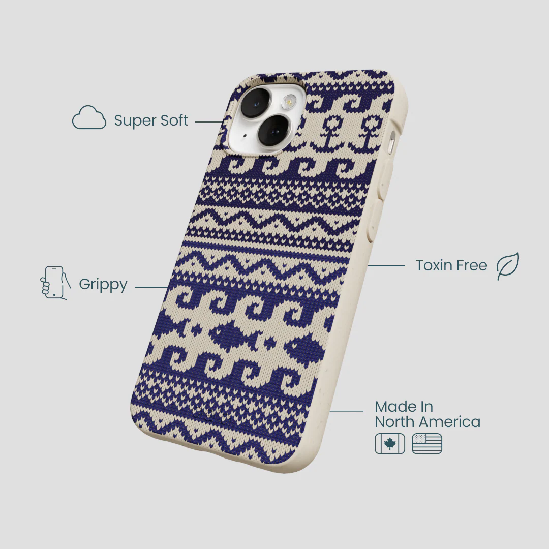 London Fog Ocean Knit iPhone 13 Case - Image 4