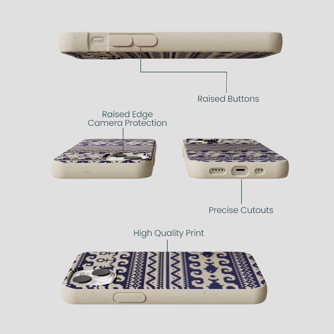 London Fog Ocean Knit iPhone 13 Mini Case - Image 3