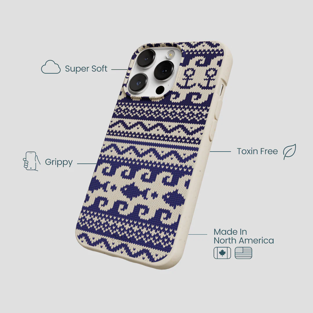 London Fog Ocean Knit iPhone 13 Pro Case - Image 4
