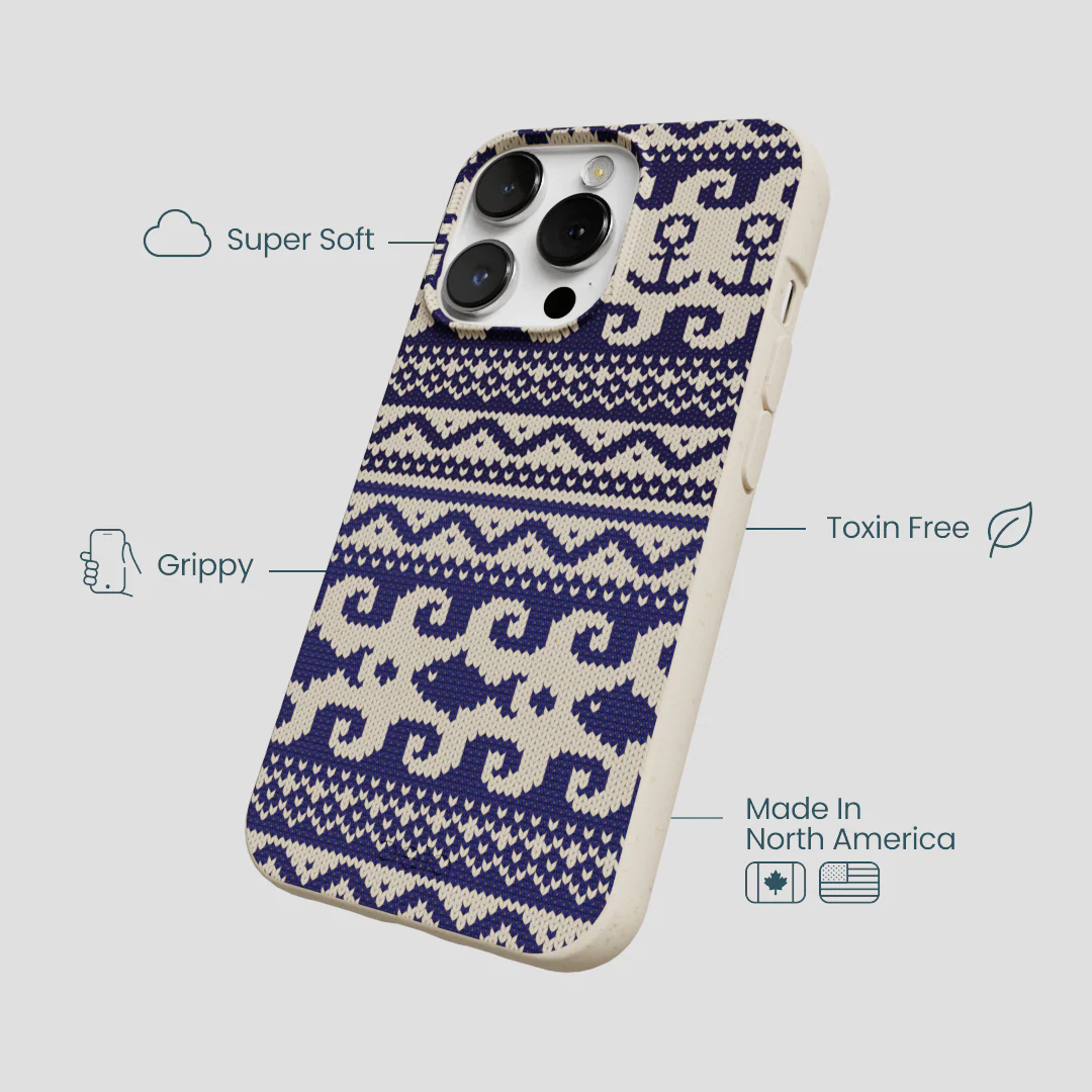 London Fog Ocean Knit iPhone 13 Pro Max Case - Image 4