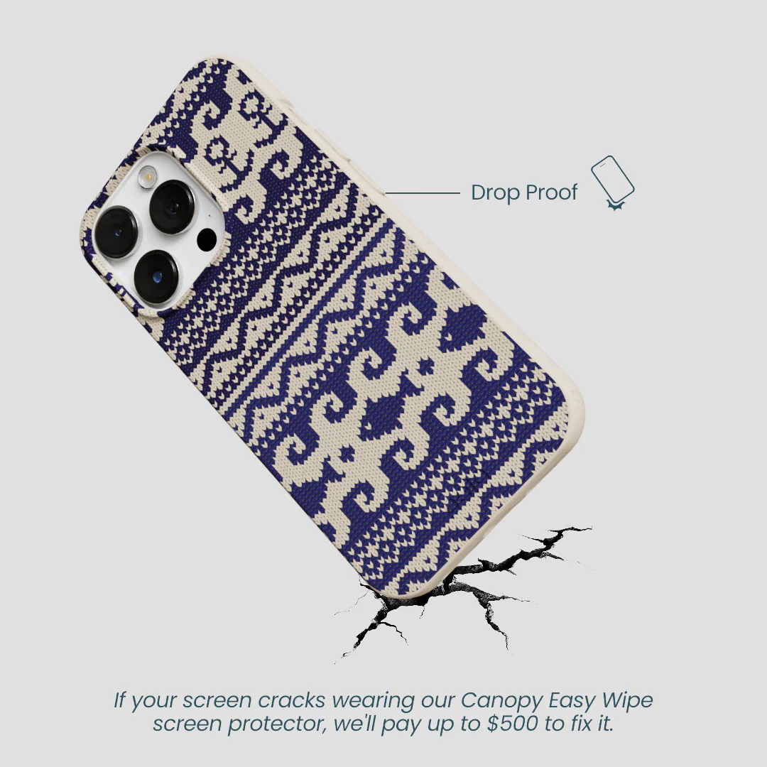 London Fog Ocean Knit iPhone 13 Pro Max Case - Image 5