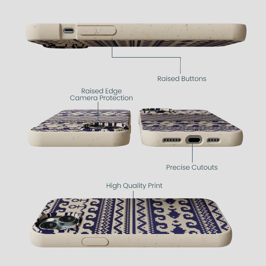 London Fog Ocean Knit iPhone 14 Plus Case - Image 3
