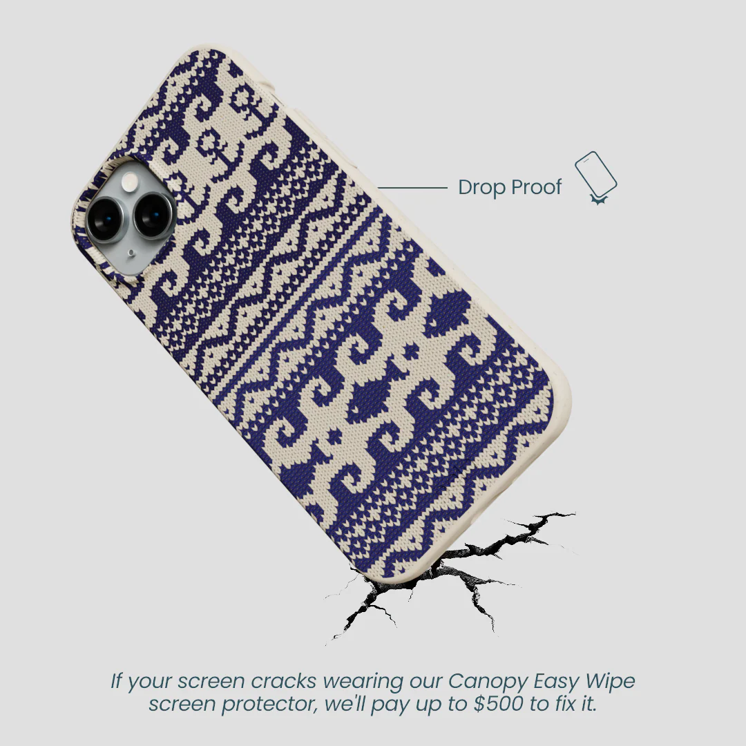 London Fog Ocean Knit iPhone 14 Plus Case - Image 5