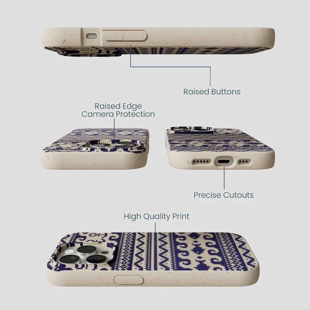 London Fog Ocean Knit iPhone 14 Pro Case - Image 3