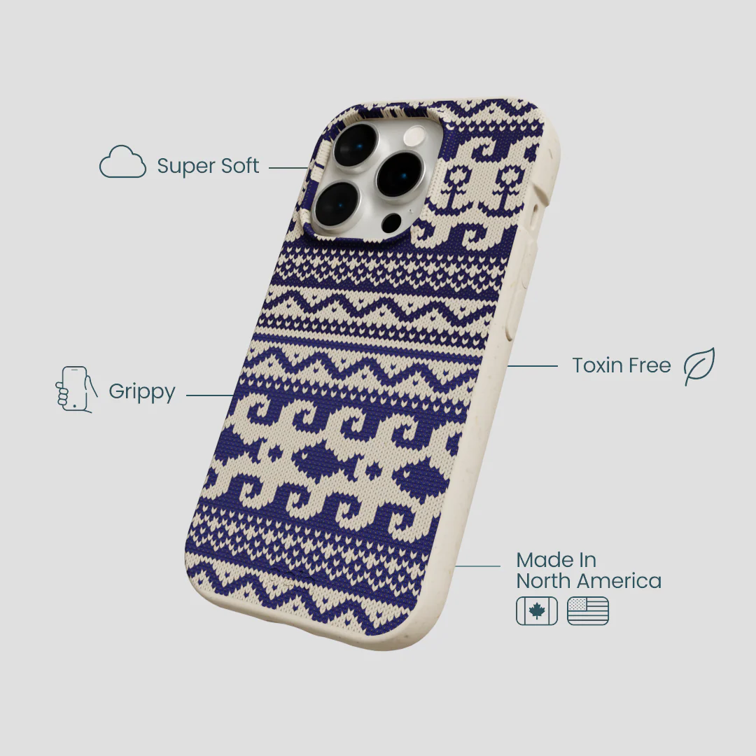 London Fog Ocean Knit iPhone 14 Pro Case - Image 4