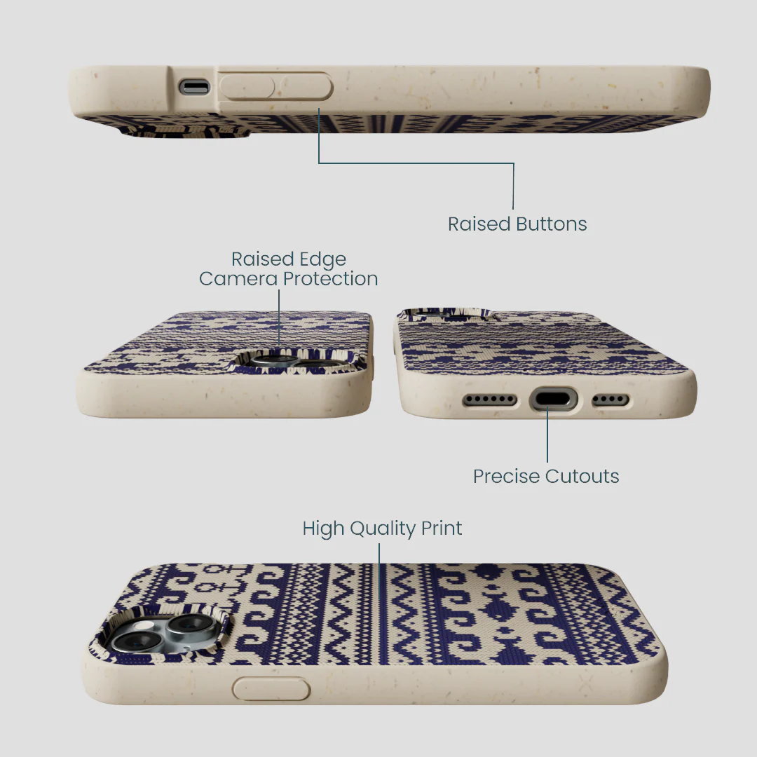 London Fog Ocean Knit iPhone 15 Plus Case - Image 3