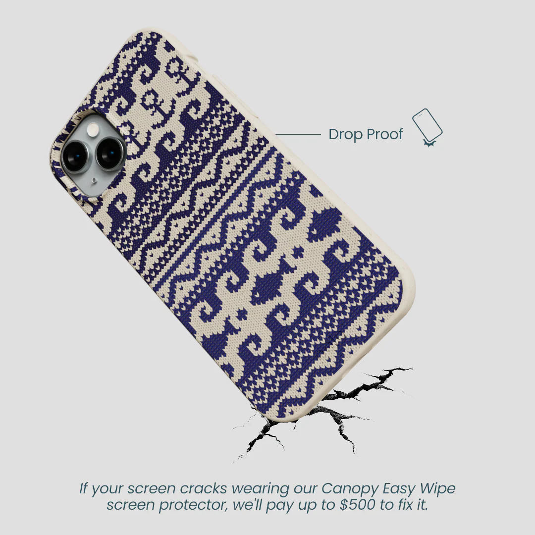 London Fog Ocean Knit iPhone 15 Plus Case - Image 5