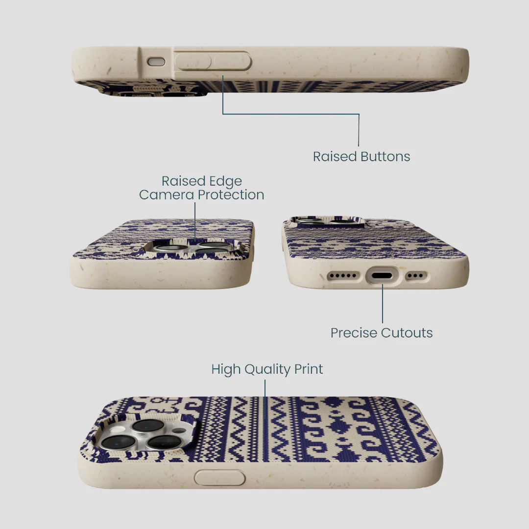 London Fog Ocean Knit iPhone 15 Pro Case - Image 3