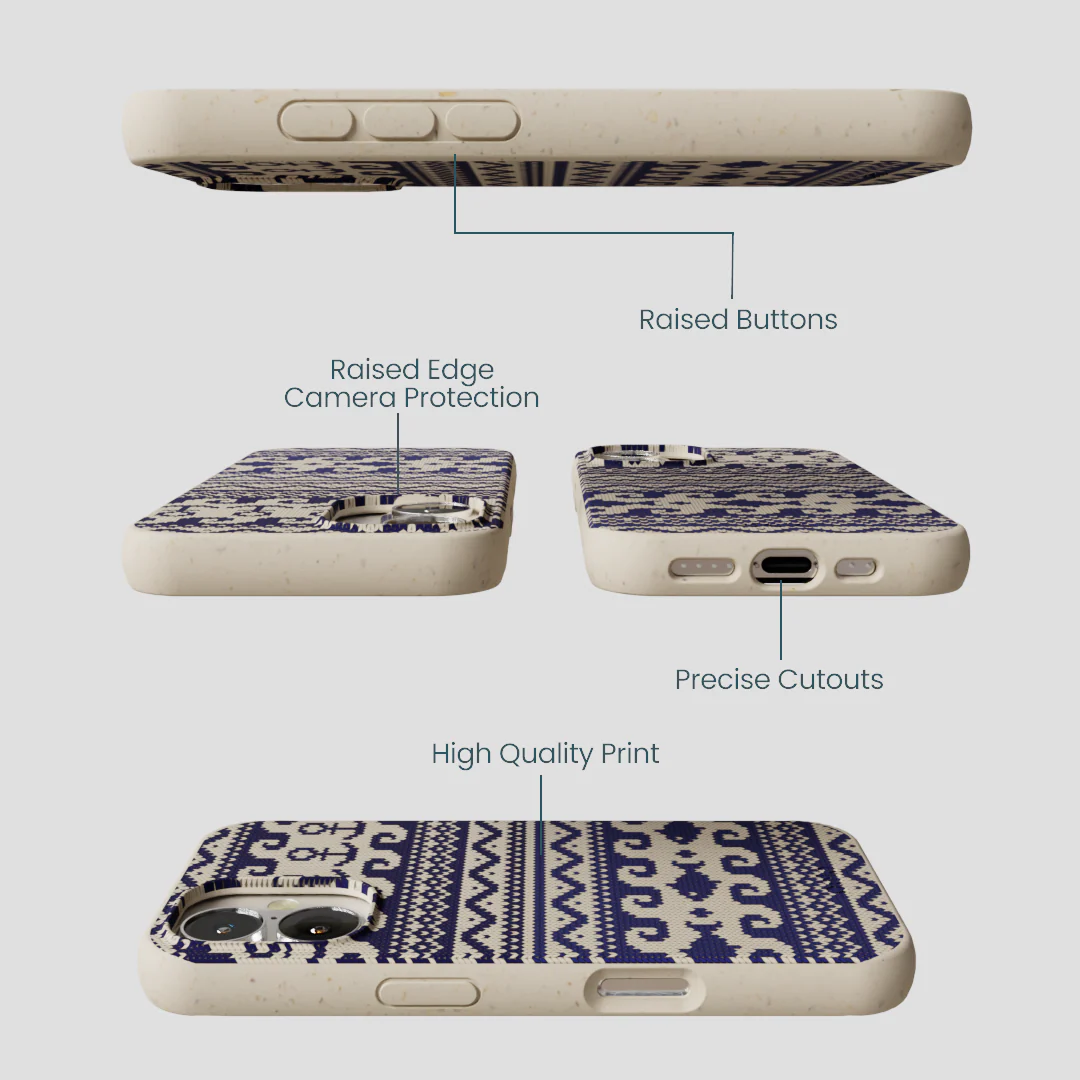 London Fog Ocean Knit iPhone 16 Case - Image 3