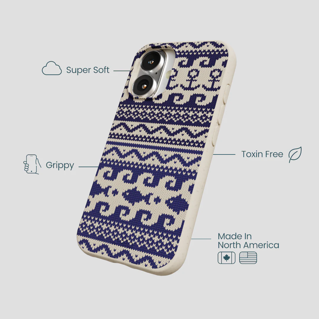 London Fog Ocean Knit iPhone 16 Case - Image 4