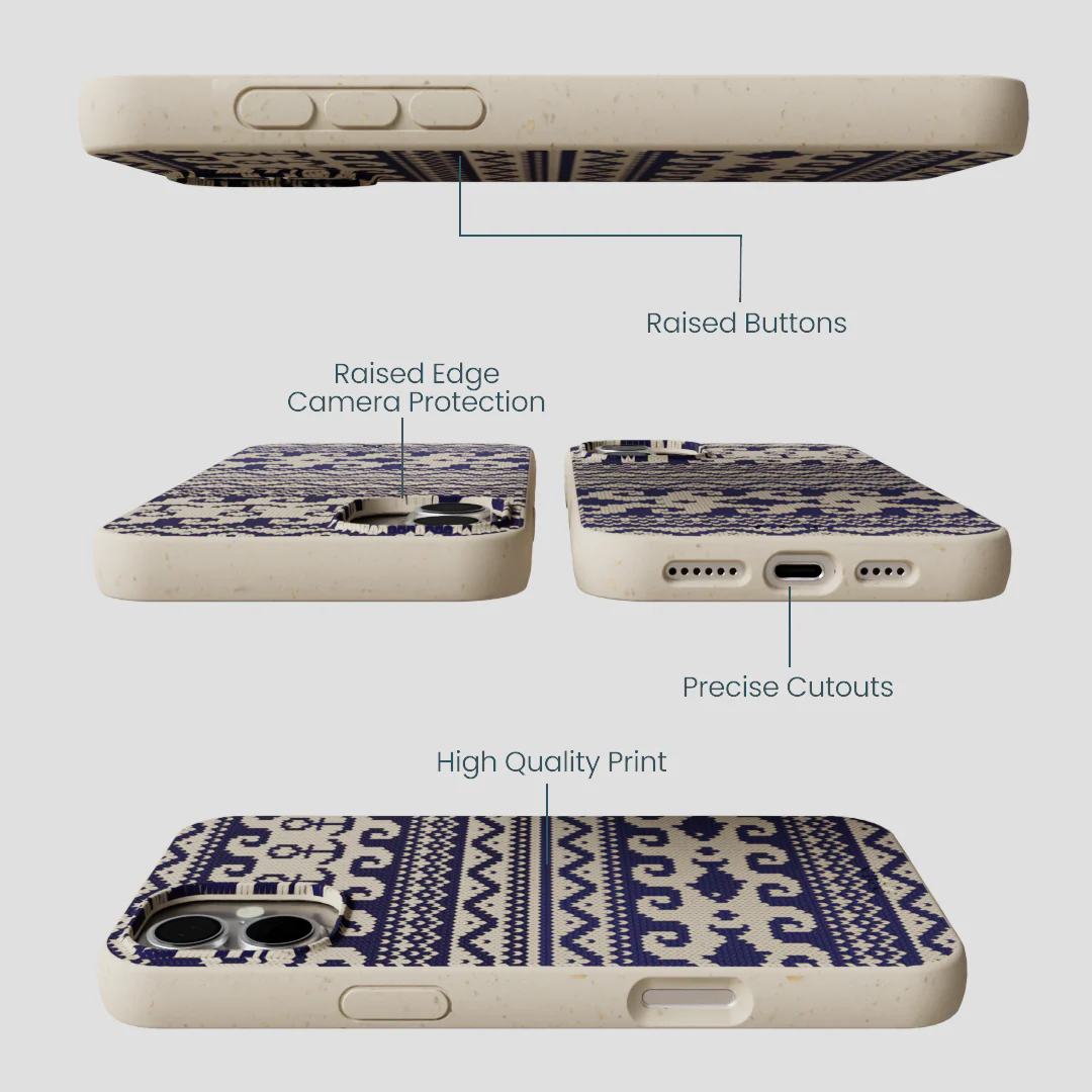 London Fog Ocean Knit iPhone 16 Plus Case - Image 3
