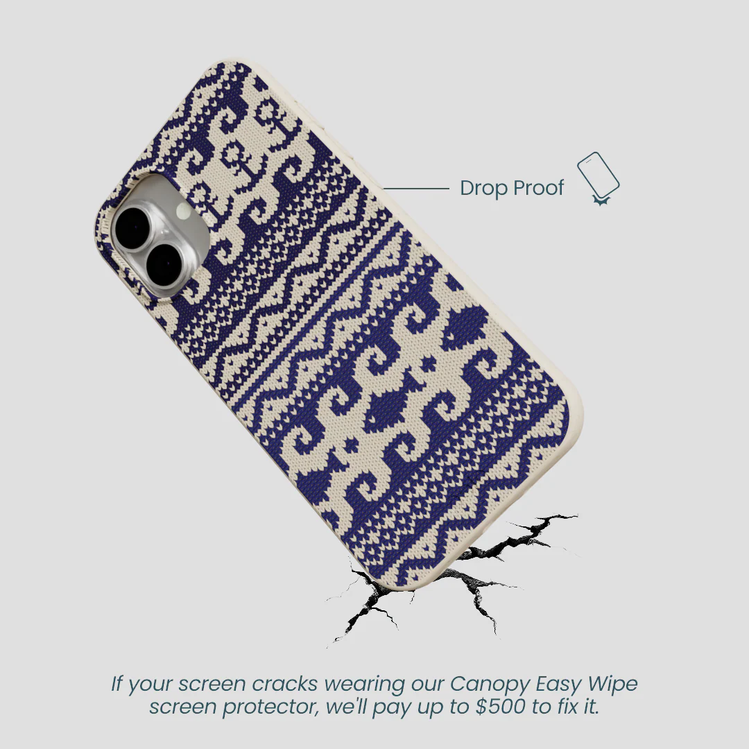 London Fog Ocean Knit iPhone 16 Plus Case - Image 5